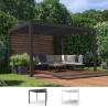 Pérgola bioclimática 3x4 m para jardín de aluminio manual Trinidad Venta