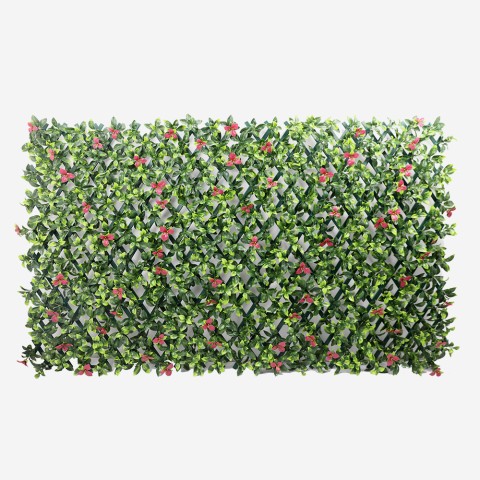 Seto artificial de jardín enrejado extensible 200x100cm plantas Salix Promoción