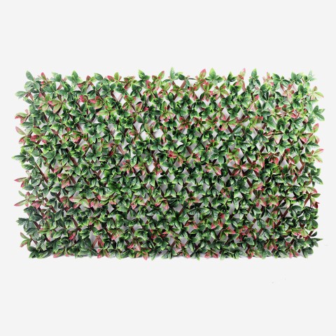 Seto  artificial para jardín de 200x100cm con hojas de photinia enrejado extensible Ivossde Promoción