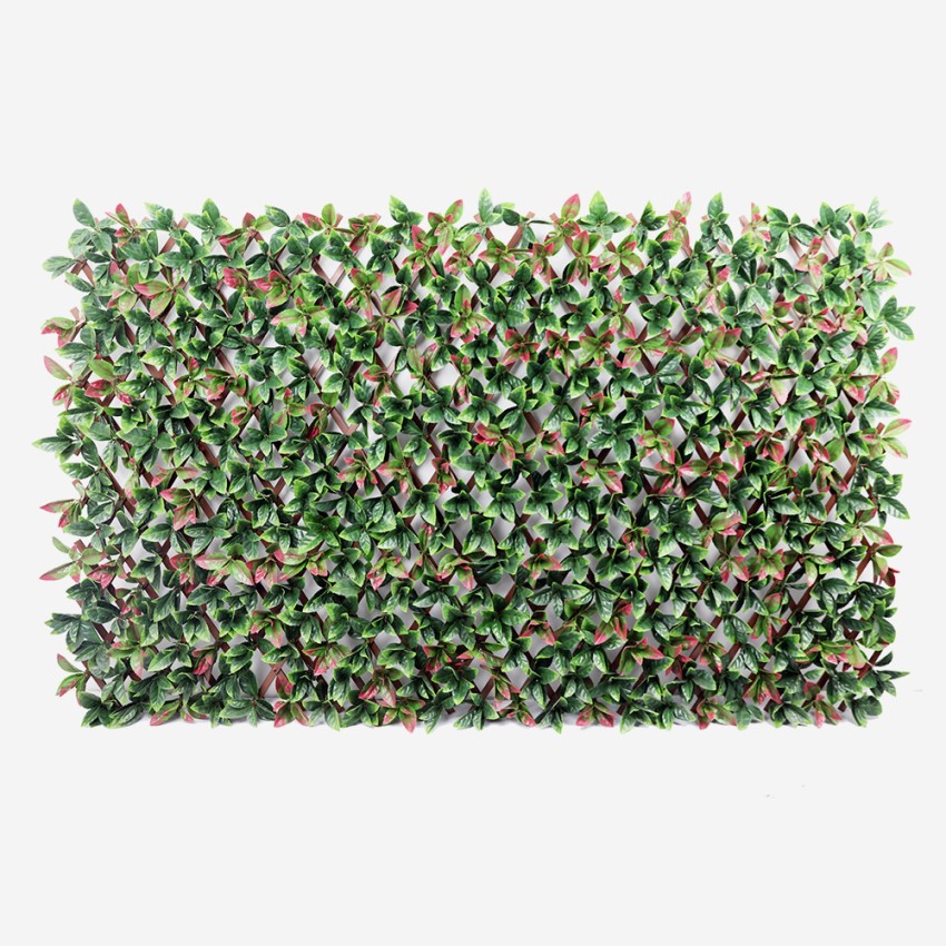 Seto artificial para jardín de 200x100cm con hojas de photinia enrejado extensible Ivossde Promoción Seto artificial para jardín de 200x100cm con hojas de photinia enrejado extensible Ivossde Promoción