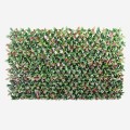 Seto  artificial para jardín de 200x100cm con hojas de photinia enrejado extensible Ivossde Promoción