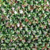 Seto  artificial para jardín de 2x1 m con hojas de photinia enrejado extensible Ivossde Oferta