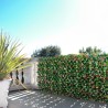 Seto  artificial para jardín de 2x1 m con hojas de photinia enrejado extensible Ivossde Venta