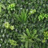 Seto artificial enrejado para jardín de 2x1 m extensible Laurus Oferta
