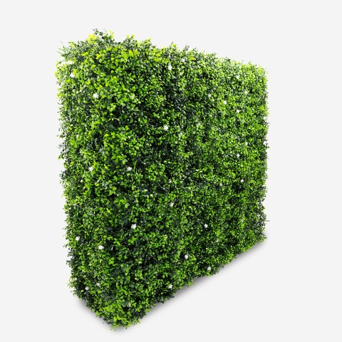 Seto artificial 108x33x106 cm boj verde perenne para jardín Ulmus Promoción