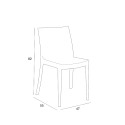 Juego de jardín mesa cuadrada de 80x80 cm efecto ratán y 4 sillas color negro Nisida Dark 