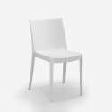 Set de jardín mesa 80x80cm 4 sillas exterior blanco Provence Light 