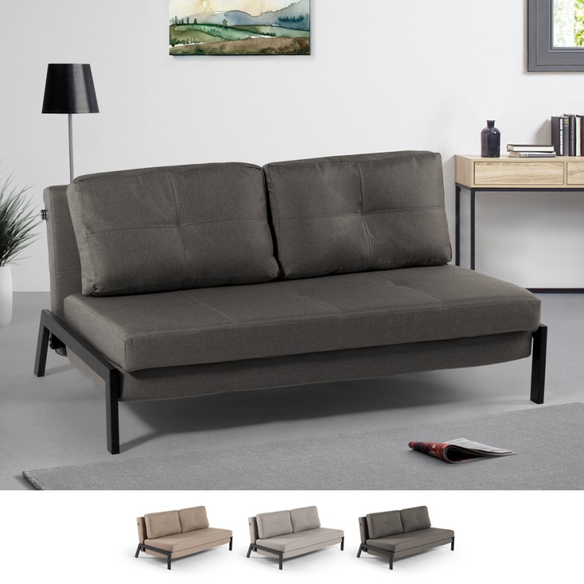 Sofá cama 2 plazas diseño moderno de tela salón Bellamy Oferta Sofá cama 2 plazas diseño moderno de tela salón Bellamy Oferta