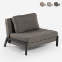 Sillón cama de tela plegable para salón o despacho Selene Promoción