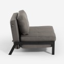 Sillón cama de tela plegable para salón o despacho Selene Rebajas