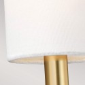 Lámpara de pared clásica moderna pantalla de tela blanca Brianna1 Modelo