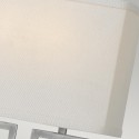 Lámpara aplique de pared de diseño moderno con pantalla de tela Lanza Stock