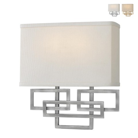 Lámpara aplique de pared de diseño moderno con pantalla de tela Lanza Promoción