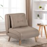 Sillón cama plegable de tela con patas de madera Miriam Compra