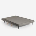 Sofá cama para el salón 2 plazas estilo escandinavo tela de terciopelo Elettra Descueto
