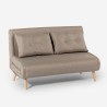 Sofá cama para el salón de 2 plazas estilo escandinavo de tela Elettra Precio