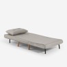 Conjunto de sofá cama de 2 plazas modelo escandinavo + sillón reclinable de tela Sienna Características