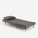 Sofá cama 2 plazas modelo escandinavo + sillón reclinable de terciopelo Sienna Precio