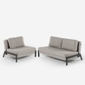 Conjunto de sillón plegable + sofá cama de dos plazas de terciopelo Elysee Descueto
