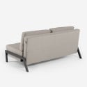 Conjunto de sillón plegable + sofá cama de dos plazas de terciopelo Elysee Medidas