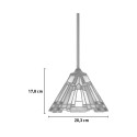 Lámpara colgante de techo Tiffany pantalla vidrio de colores Inglenook Venta