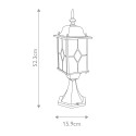 Lámpara de pie de exterior para dejardín farol de aluminio IP44 Wexford 3 Descueto