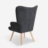 Set sillón patchwork + puff reposapiés estilo escandinavo Chapty Plus Precio
