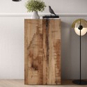 Armario multiusos para salón u oficina 2 puertas 2 estantes 63x35x114cm Liara Stock