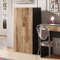 Armario multiusos para salón u oficina 2 puertas 2 estantes 63x35x114cm Liara Modelo