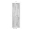 Armario moderno para oficina o salón 2 puertas 3 estantes 63x35x184cm Monts 
