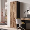 Armario moderno para oficina o salón 2 puertas 3 estantes 63x35x184cm Monts Rebajas