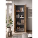 Armario moderno para oficina o salón 2 puertas 3 estantes 63x35x184cm Monts Compra