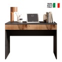 Escritorio moderno para oficina, ahorra espacio, con cajón 110x50x76cm Liam Descueto