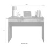 Escritorio moderno para oficina, ahorra espacio, con cajón 110x50x76cm Liam 