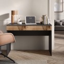 Escritorio moderno para oficina, ahorra espacio, con cajón 110x50x76cm Liam Modelo