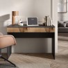 Escritorio moderno para oficina, ahorra espacio, con cajón 110x50x76cm Liam Modelo