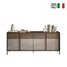 Aparador moderno para sala de estar y cocina 4 puertas 206x40x86cm Solna Descueto