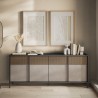 Aparador moderno para sala de estar y cocina 4 puertas 206x40x86cm Solna Oferta