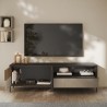 Mueble para TV moderno de pie 205x40x44 cm con 2 puertas y cajón Jahn Modelo