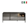Mueble para TV de salón diseño moderno 2 puertas 1 cajón 156x40x64cm Saban Descueto
