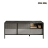 Mueble para TV de salón diseño moderno 2 puertas 1 cajón 156x40x64cm Saban Promoción
