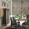 Aparador alto moderno con 3 estantes y 2 cajones para sala de estar 106x177cm Blaine Modelo
