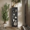 Vitrina moderna para sala de estar expositiva con 2 estantes 55x40x203cm Winona Modelo