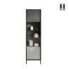 Vitrina moderna para sala de estar expositiva con 2 estantes 55x40x203cm Winona Promoción