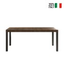 Mesa de comedor moderna 190x90cm madera patas de hierro Monsul Descueto