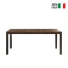 Mesa de comedor moderna 190x90cm madera patas de hierro Monsul Descueto