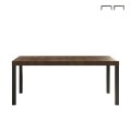 Mesa de comedor moderna 190x90cm madera patas de hierro Monsul Promoción
