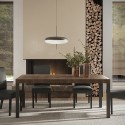 Mesa de comedor moderna 190x90cm madera patas de hierro Monsul Oferta