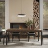 Mesa de comedor cocina moderna 190x90cm madera patas de hierro Monsul Oferta