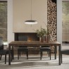 Mesa de comedor moderna 190x90cm madera patas de hierro Monsul Oferta